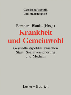 cover image of Krankheit und Gemeinwohl